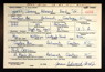 1940 Draft Card James Ford